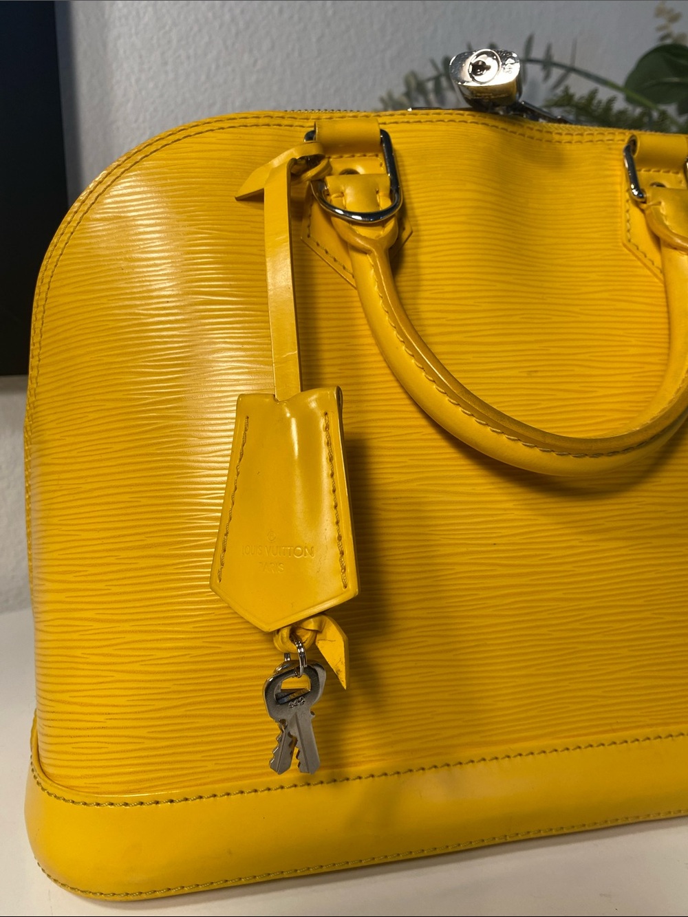 Louis Vuitton Alma PM Citron Epi Leather With Entrupy COA - Picture 11 of 17